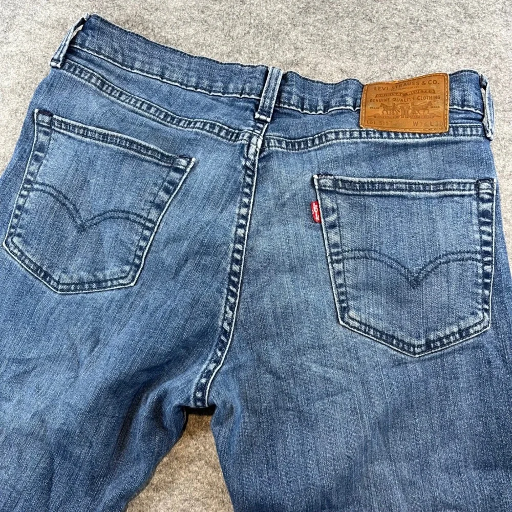 Levi's Mens 511 Slim Fit Blue Medium Wash Denim Jeans W34 L30‎ Stretch WaterLess